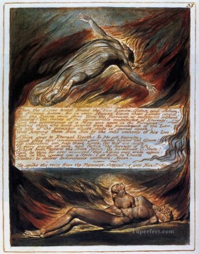 William Blake Painting - El Descendimiento De Cristo Romanticismo Edad Romántica William Blake